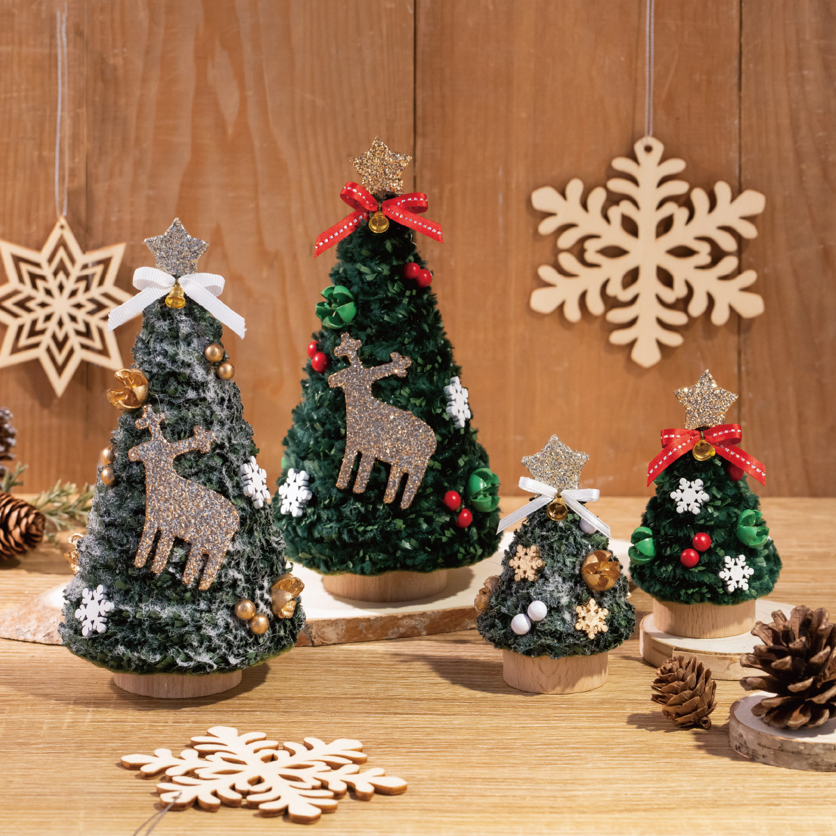 ミニモールツリー2個 クリスマスツリー 卓上 ディスプレイ 雑貨 通販 ストア エキスプレス