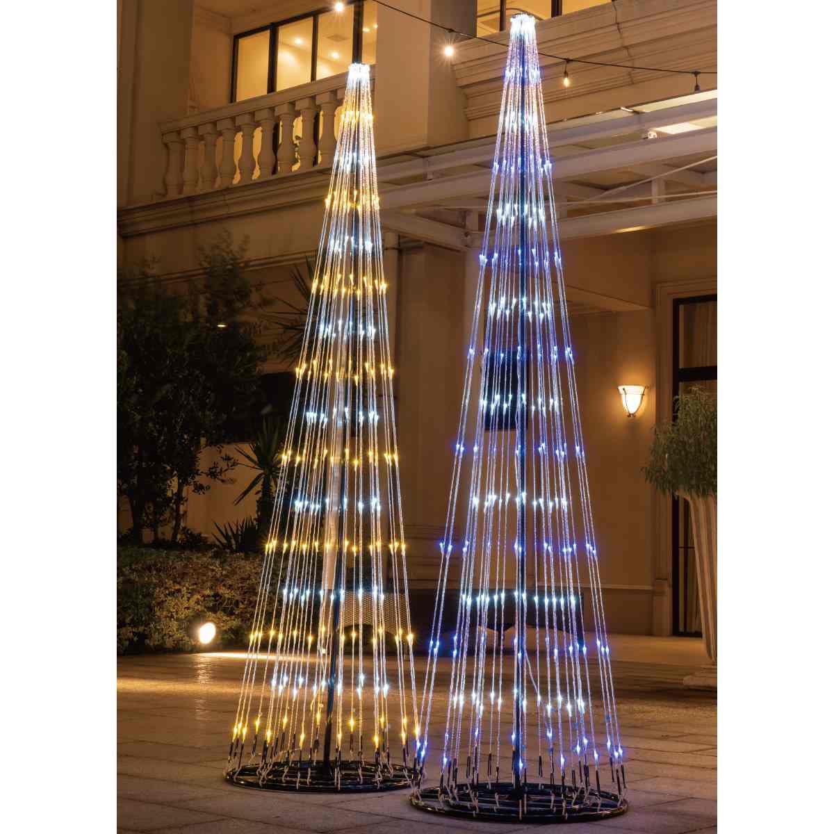 Ledダブルコーンツリーライト 屋外使用可 クリスマスイルミネーション 通販 ストア エキスプレス