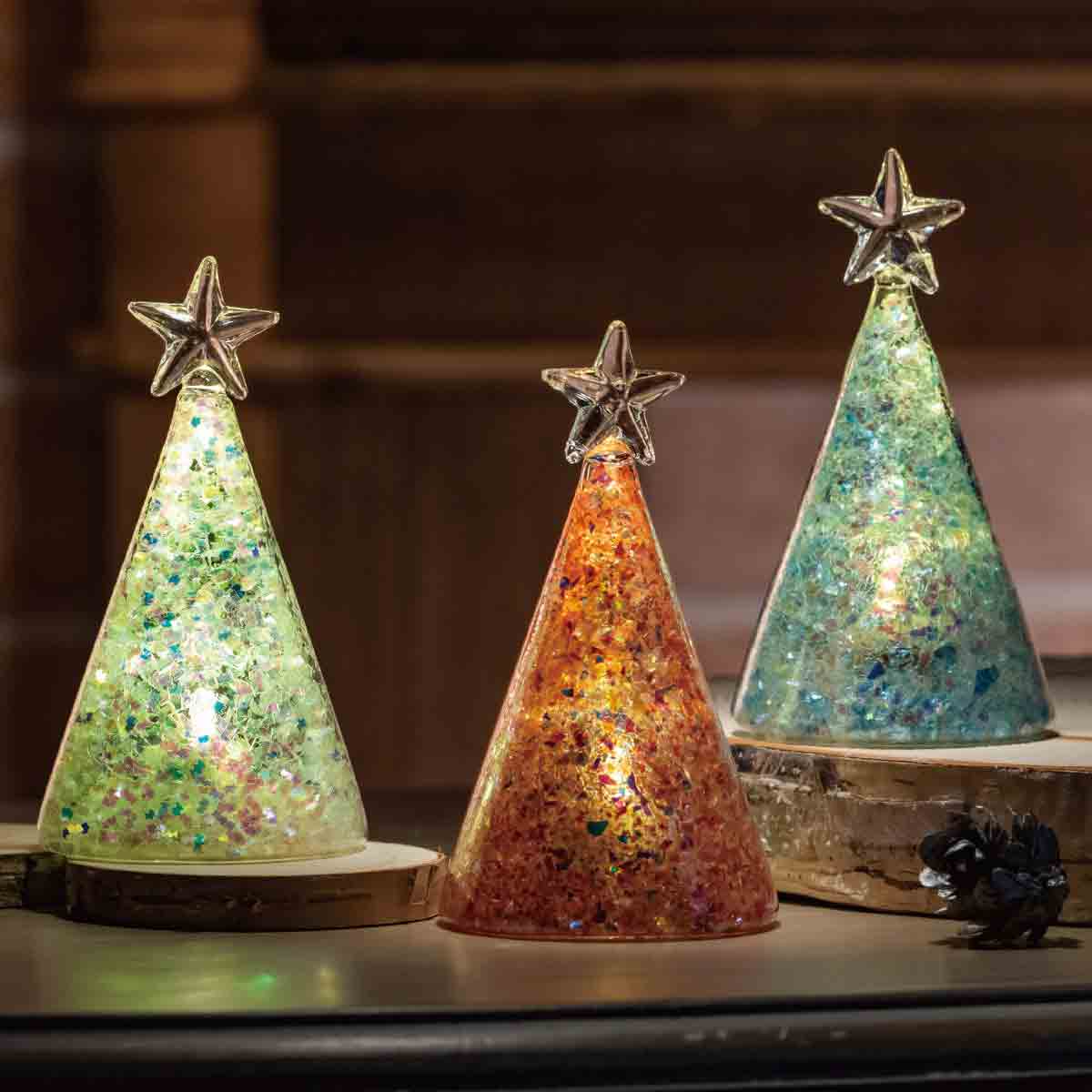 11 5cm Ledプチツリー クリスマス ディスプレイ 店舗装飾 クリスマス飾り 卓上 通販 ストア エキスプレス