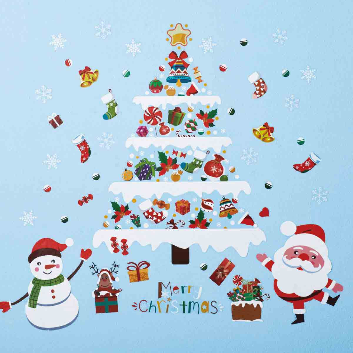 クリスマス ツリー ウォールステッカー 壁 窓 ガラス 国内最安値！