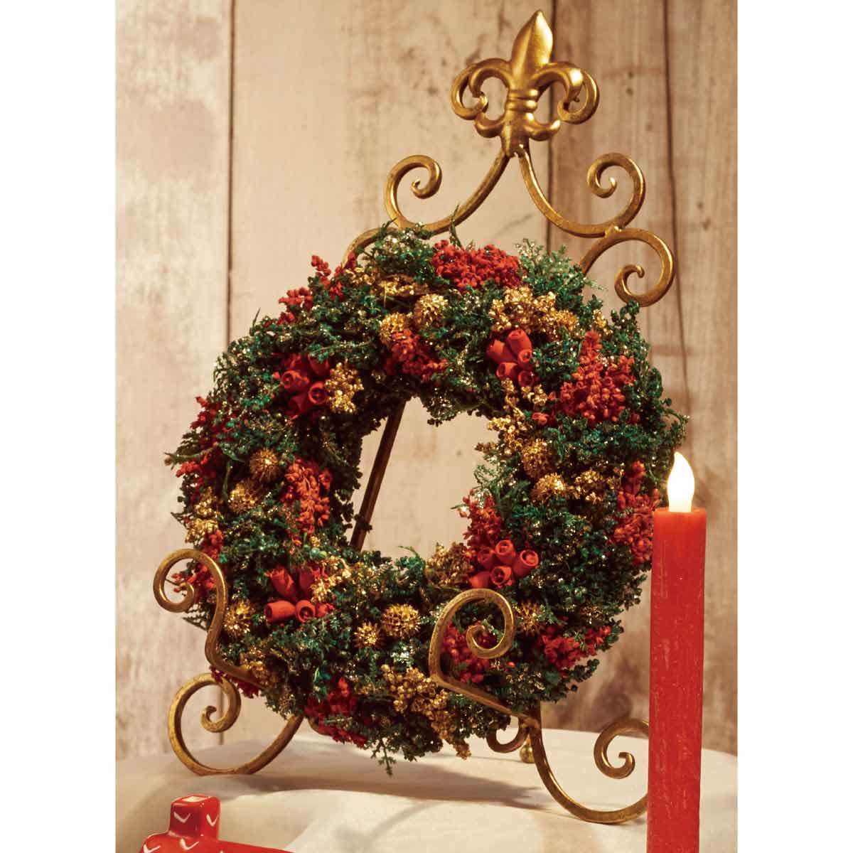 クリスマスリーススタンド アンティークイーゼル クリスマス飾り通販 ストエキ