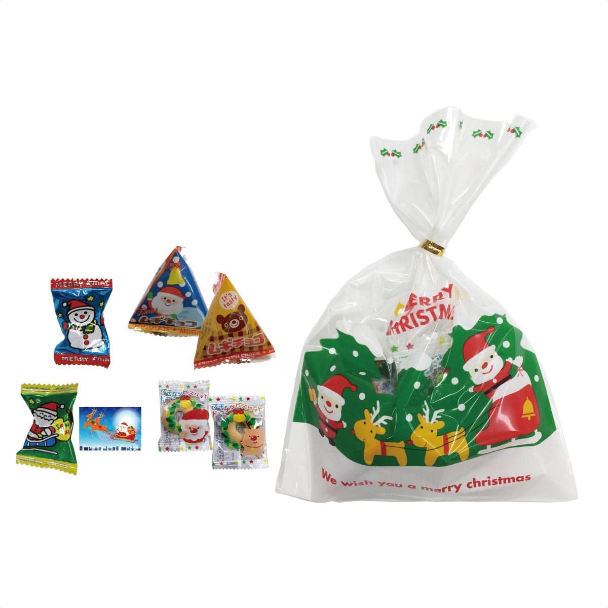 100個 クリスマスお菓子パック クリスマス飾り通販 ストエキ