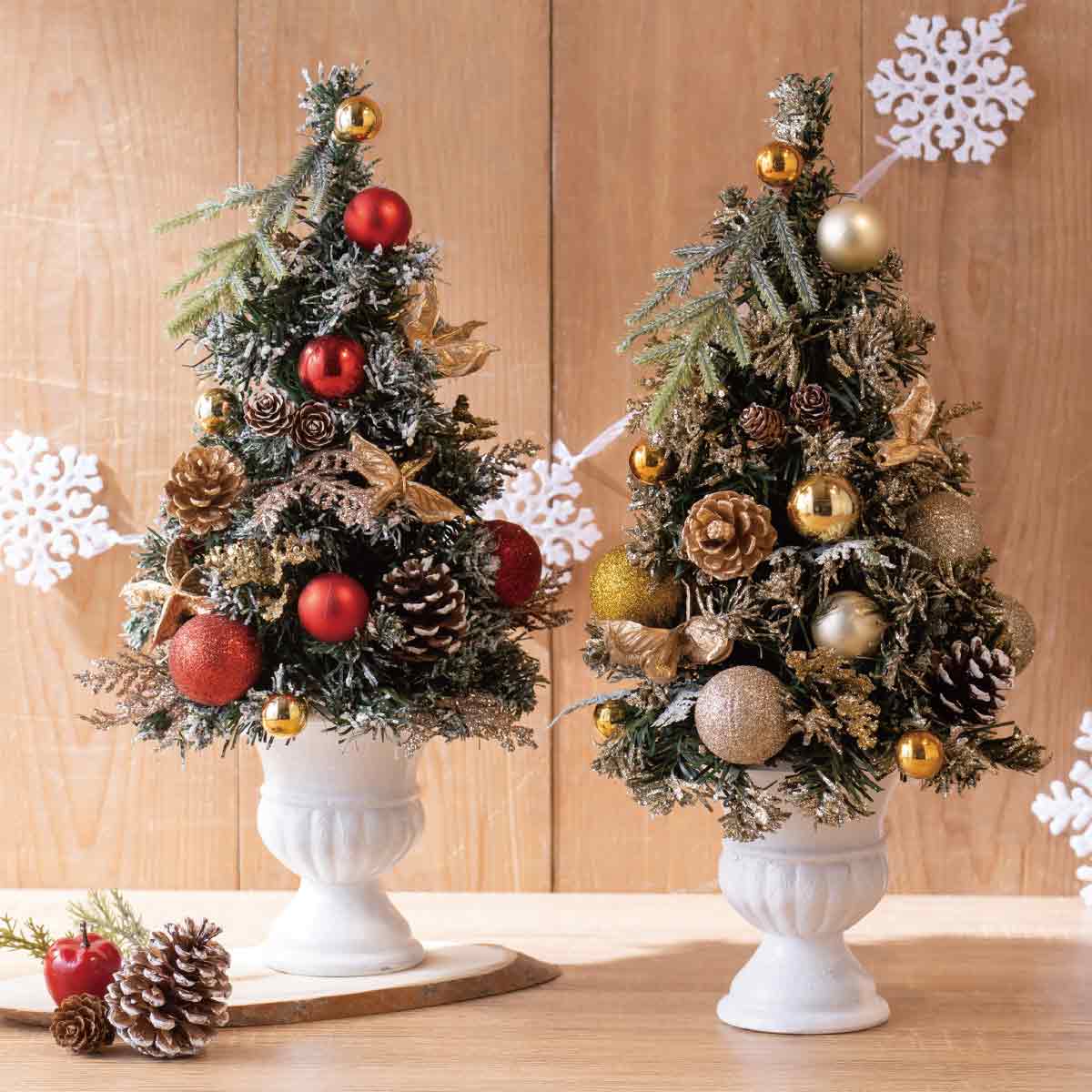 ポットクリスマスツリー40cm レッド クリスマス飾り通販 ストエキ