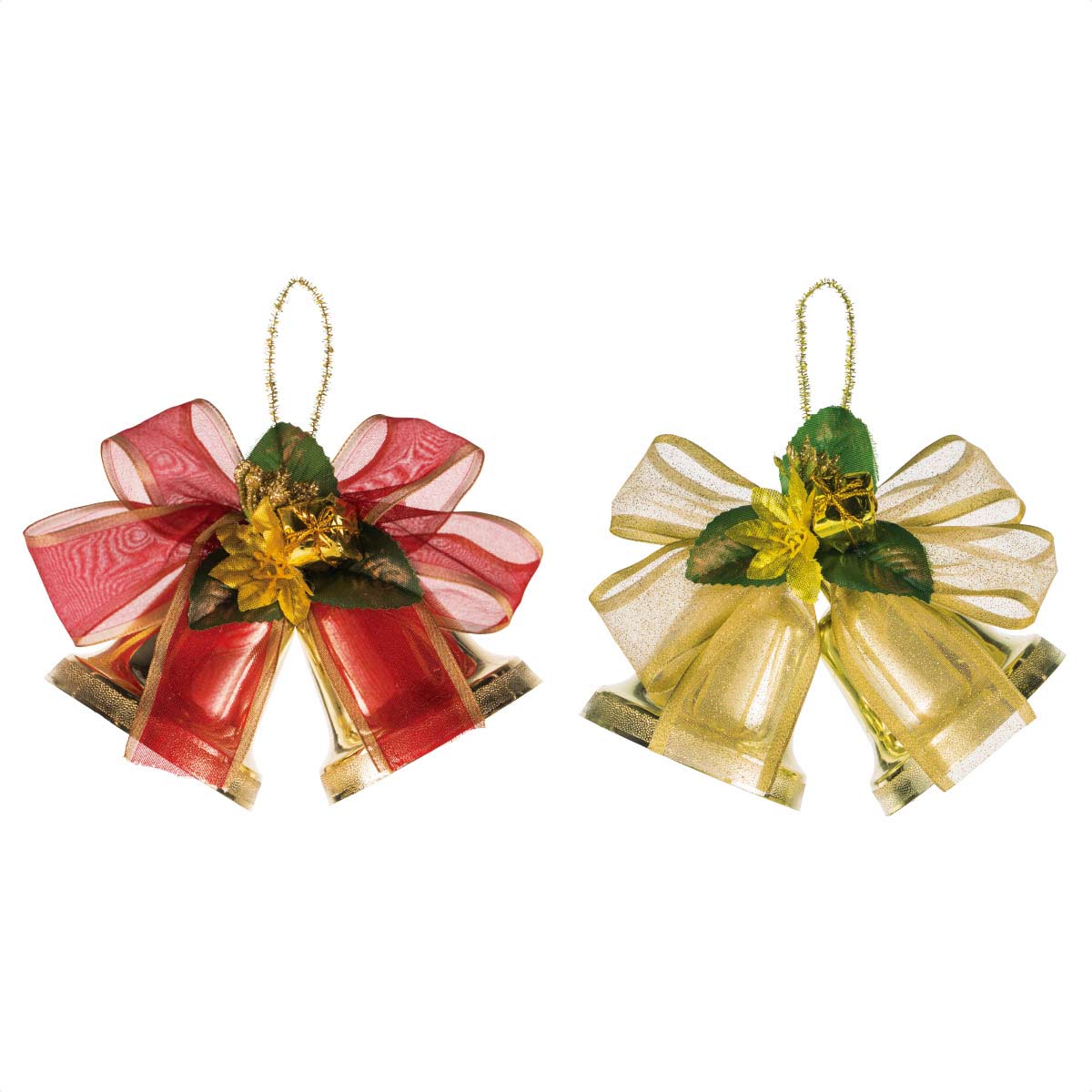 ツインクリスマスベルハンガー W15xh17cm レッド クリスマス飾り通販 ストエキ