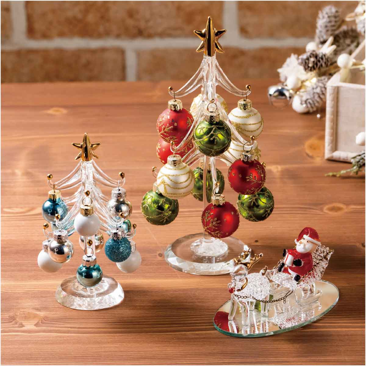 ガラス製クリスマスツリー ブルー シルバー クリスマス飾り通販 ストエキ ガラス製クリスマスツリー ブルー シルバー クリスマス飾り通販 ストエキ
