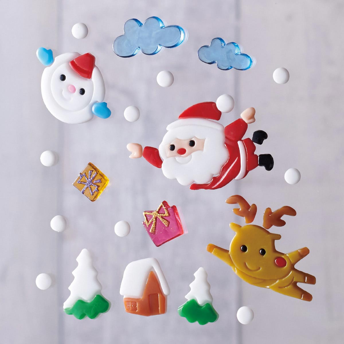 グミデコ バッグs スカイサンタクロース クリスマス 窓ジェルシール クリスマス飾り通販 ストエキ