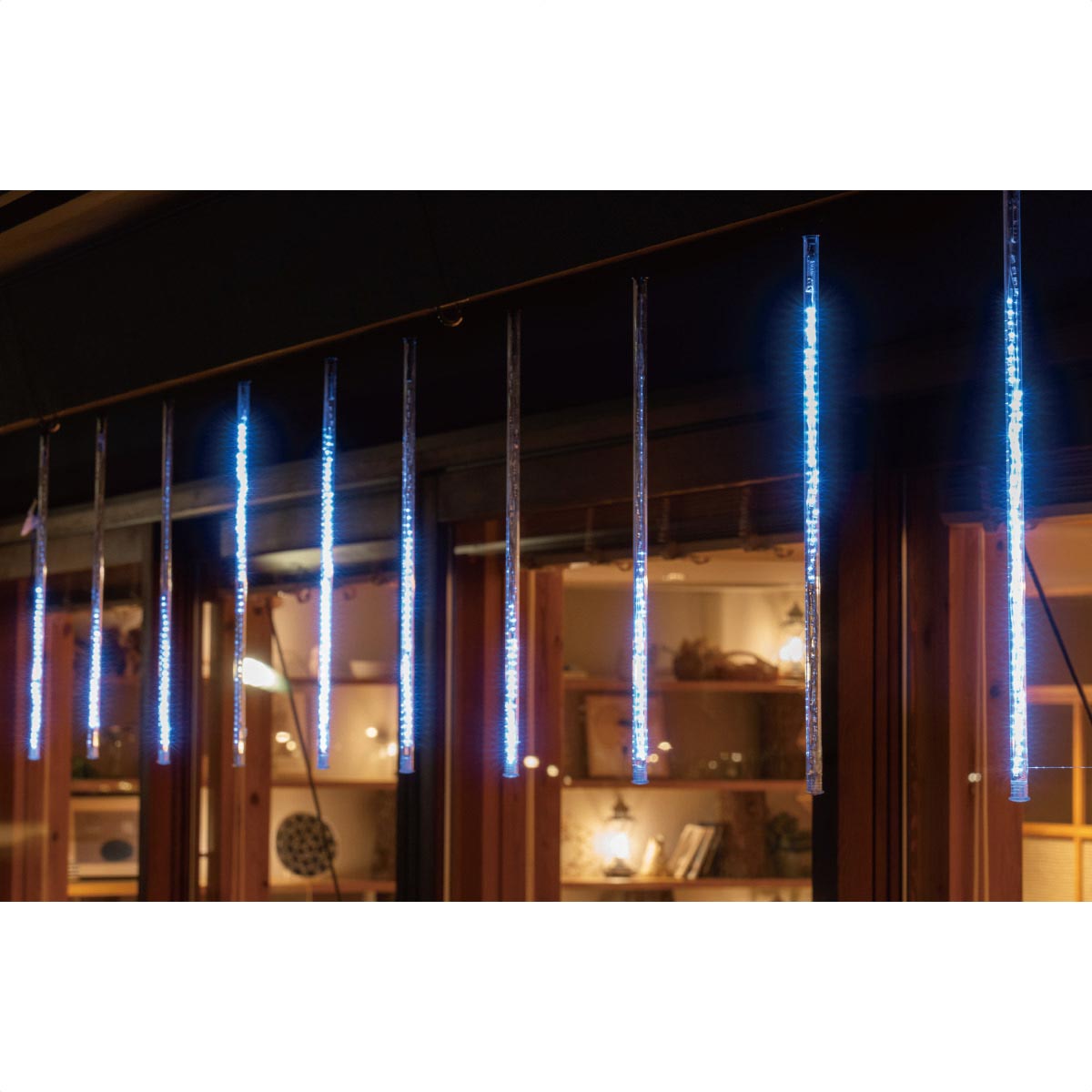 LEDスノードロップ 10連ホワイト クリスマスイルミネーションライト 屋外使用可 L50cm【通販】ストア・エキスプレス
