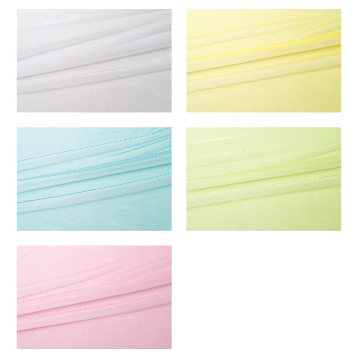 シャインオーガンジーシート112cm幅×2m ホワイト