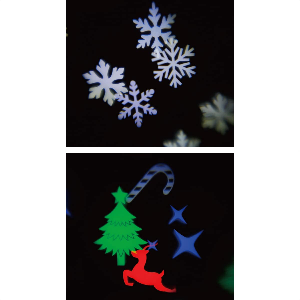 ずっと気になってた LEDクリスマスプロジェクターライト スノーフレーク 季節用品