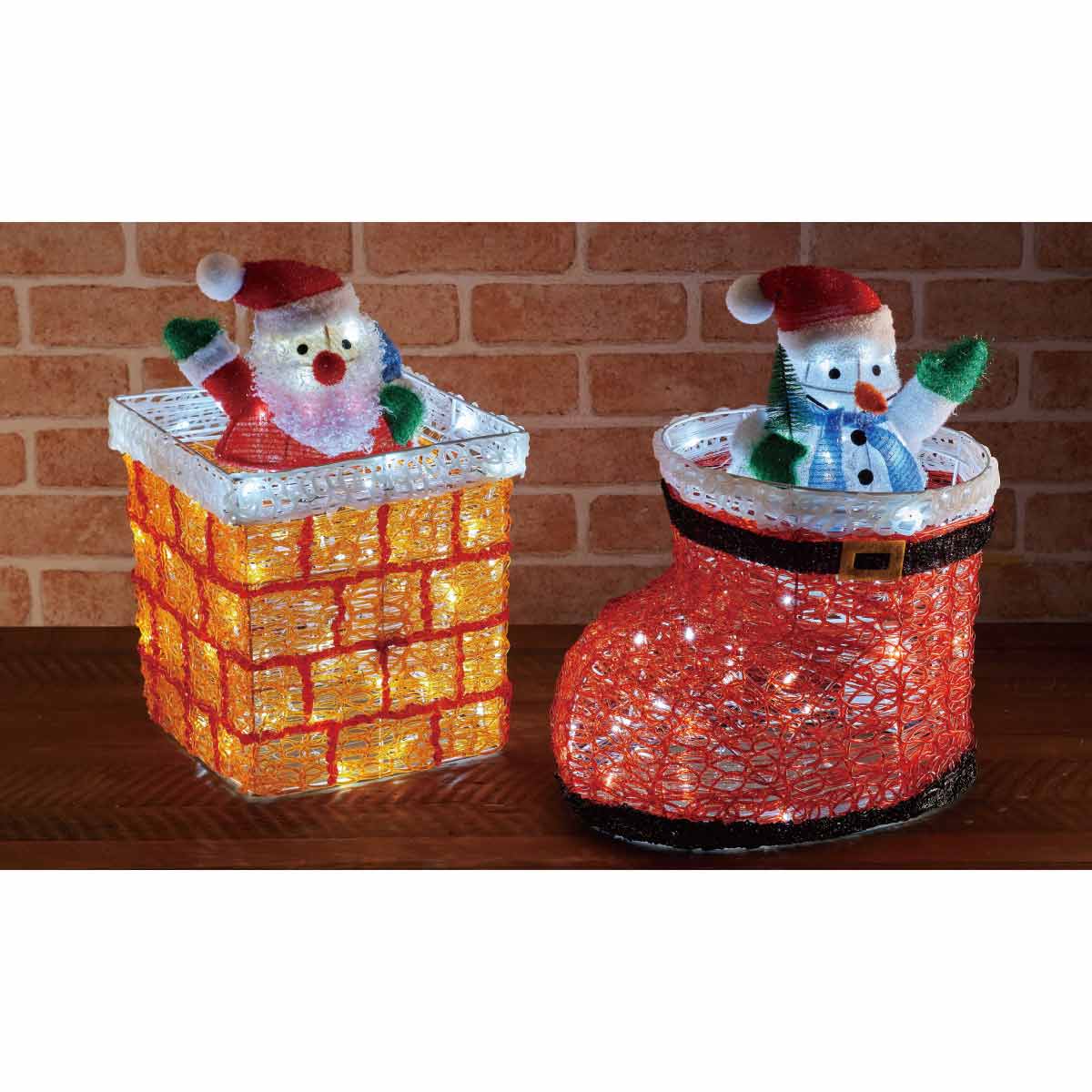 LEDムービングクリスタルモチーフ エントツサンタ