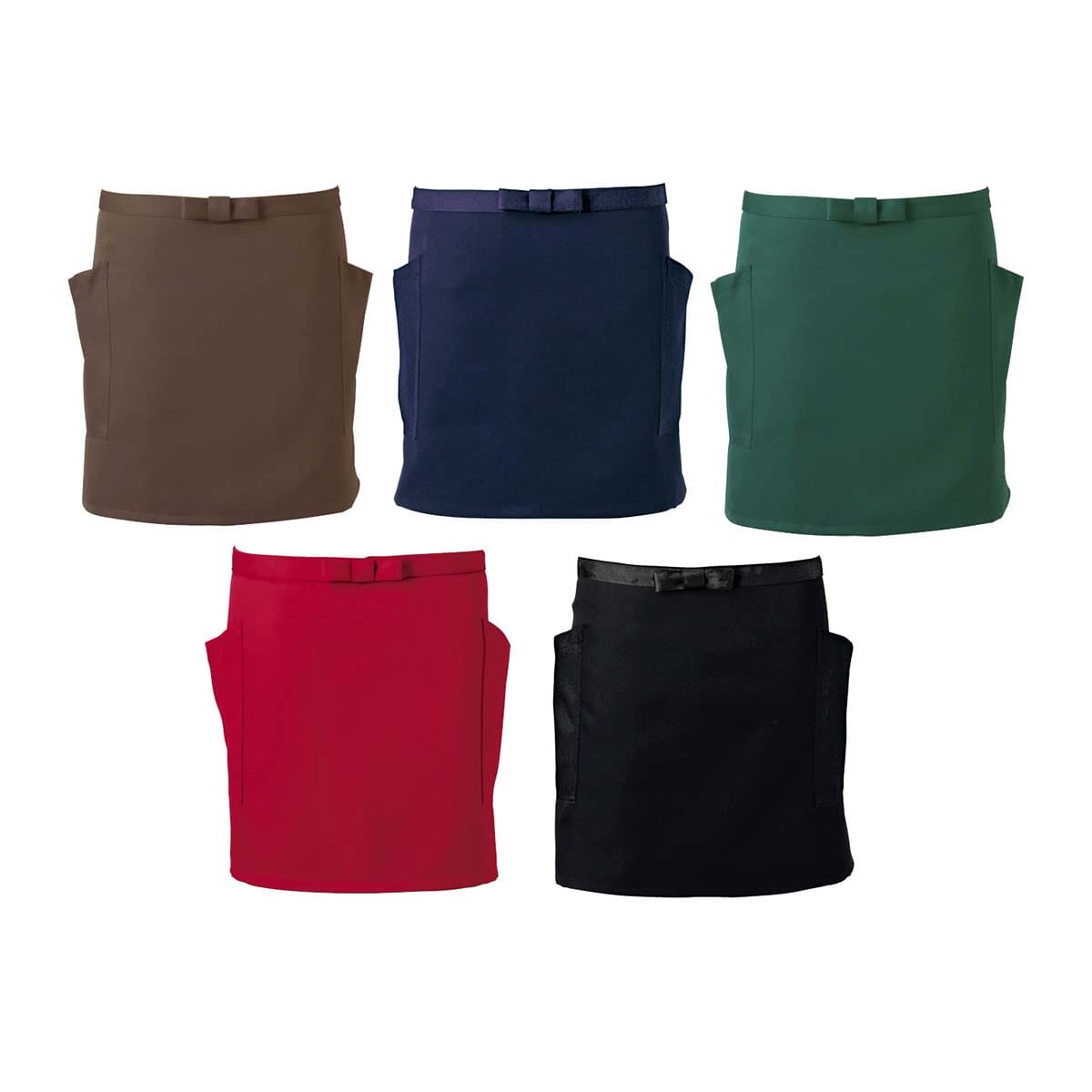 ショートエプロン ブラウン