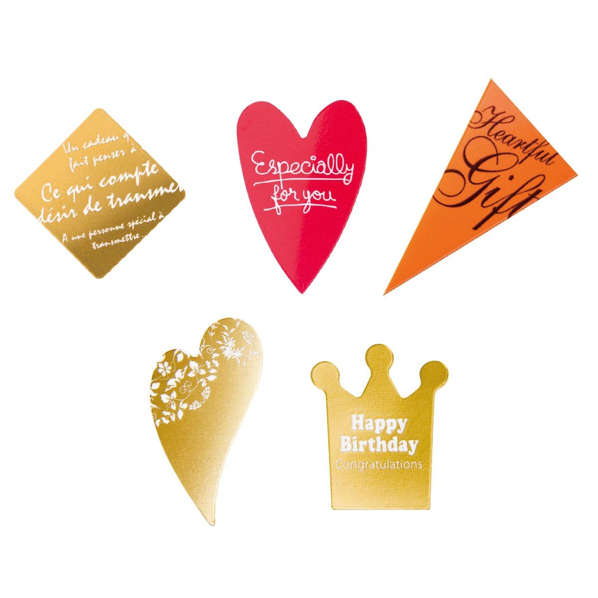 ケーキピック ゴールド