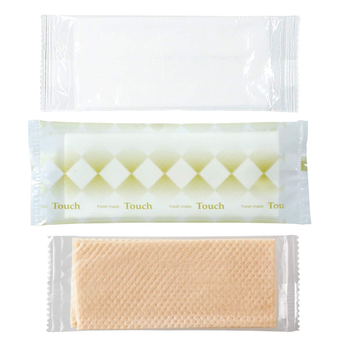 紙おしぼり 無地 エコノミー 平型