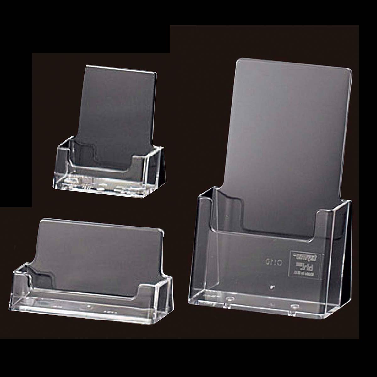 卓上パンフレット立て 名刺サイズタテ