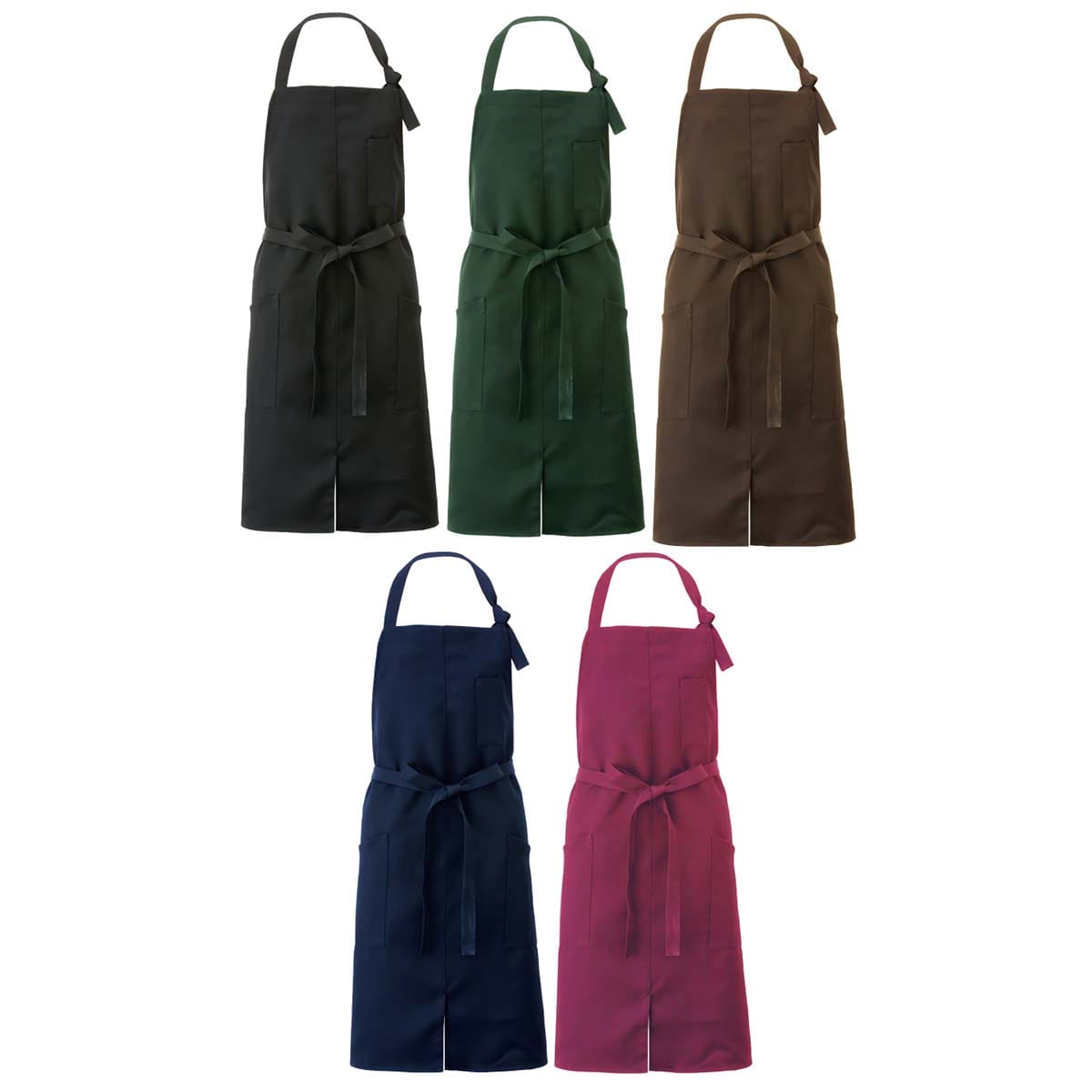 胸当てエプロン ブラック