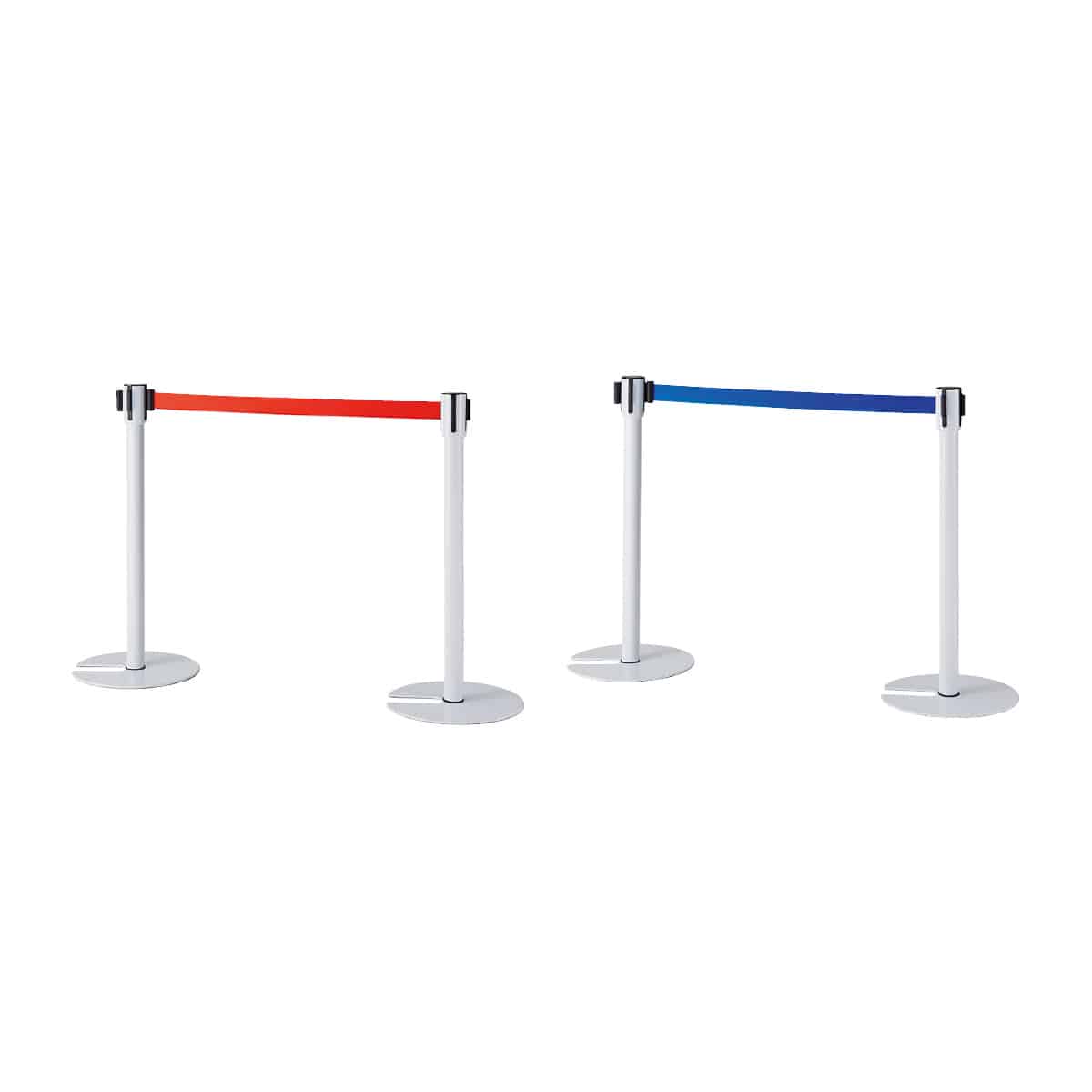 ベルトパーティション スタッキングタイプ ホワイト パーテーション〔ストエキオリジナル〕 ブルー