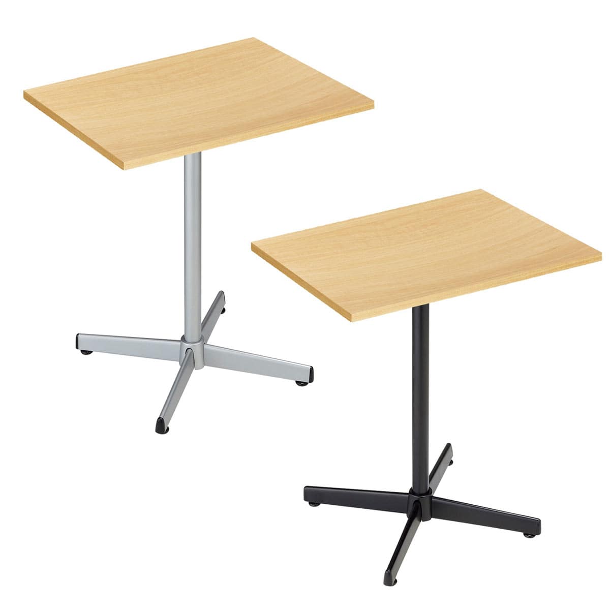 カフェテーブル エクリュ〔ストエキオリジナル〕 シルバー脚