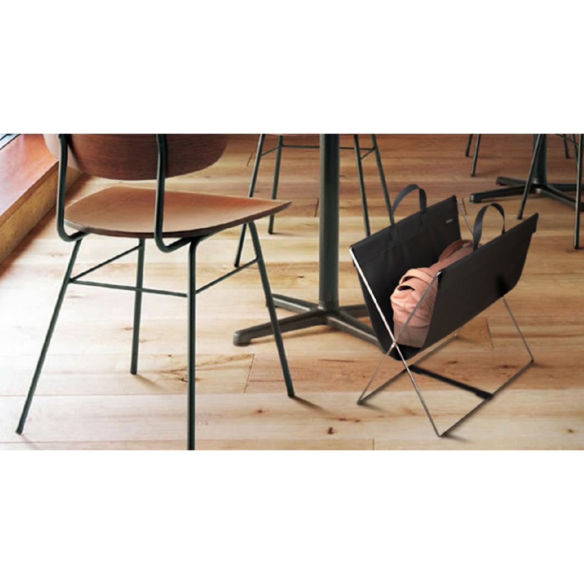 Ferm Living Herman Stool ブラック/クローム Ferm Living Herman Stool / ファームリビング ハーマンスツール