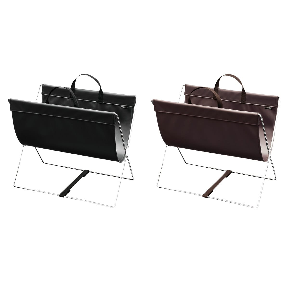 レザー調手荷物ワゴン ブラック