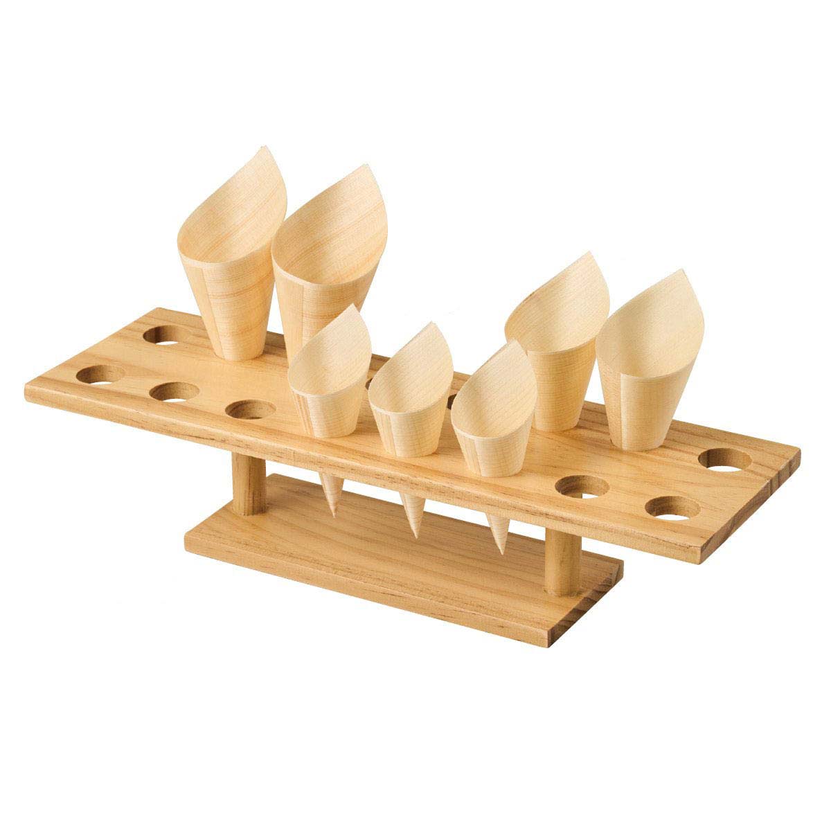 コーン型経木 口径6×高さ15.5[11]cm