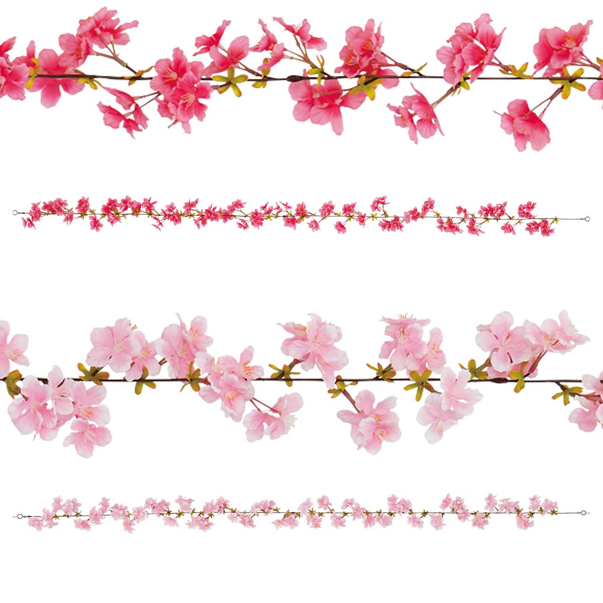 サクラガーランド(造花) ダークピンク