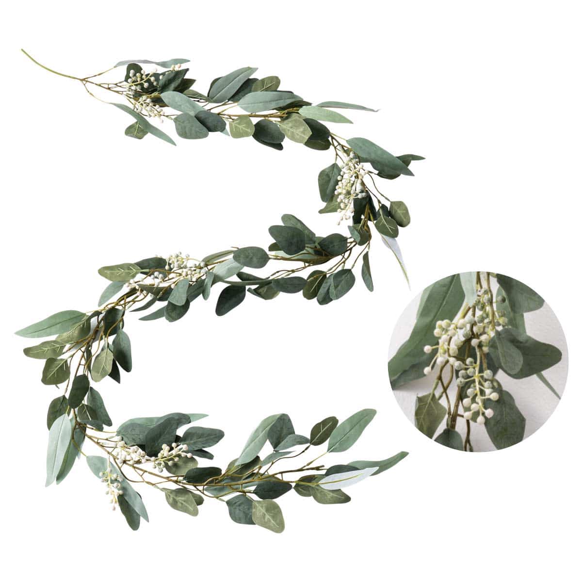 ホソバユーカリ造花ガーランド