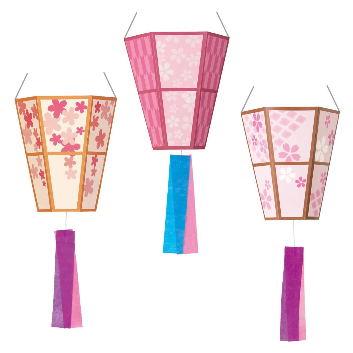 2個 ペーパーハンギング 白