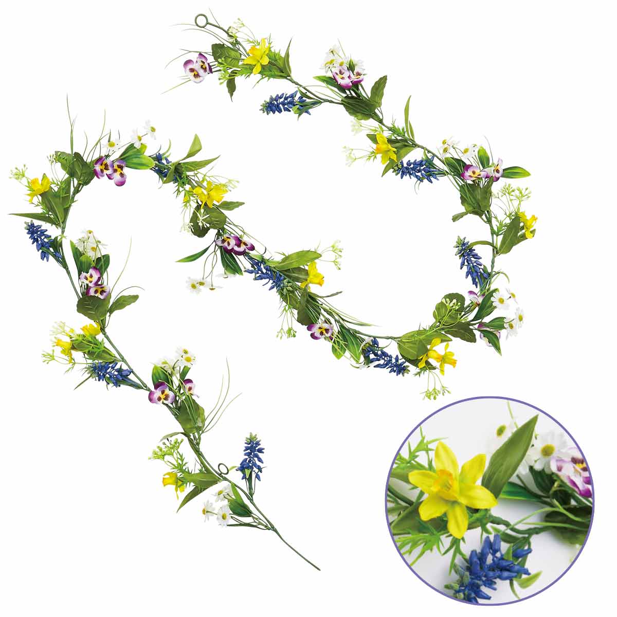 フラワーミックスガーランド(造花)