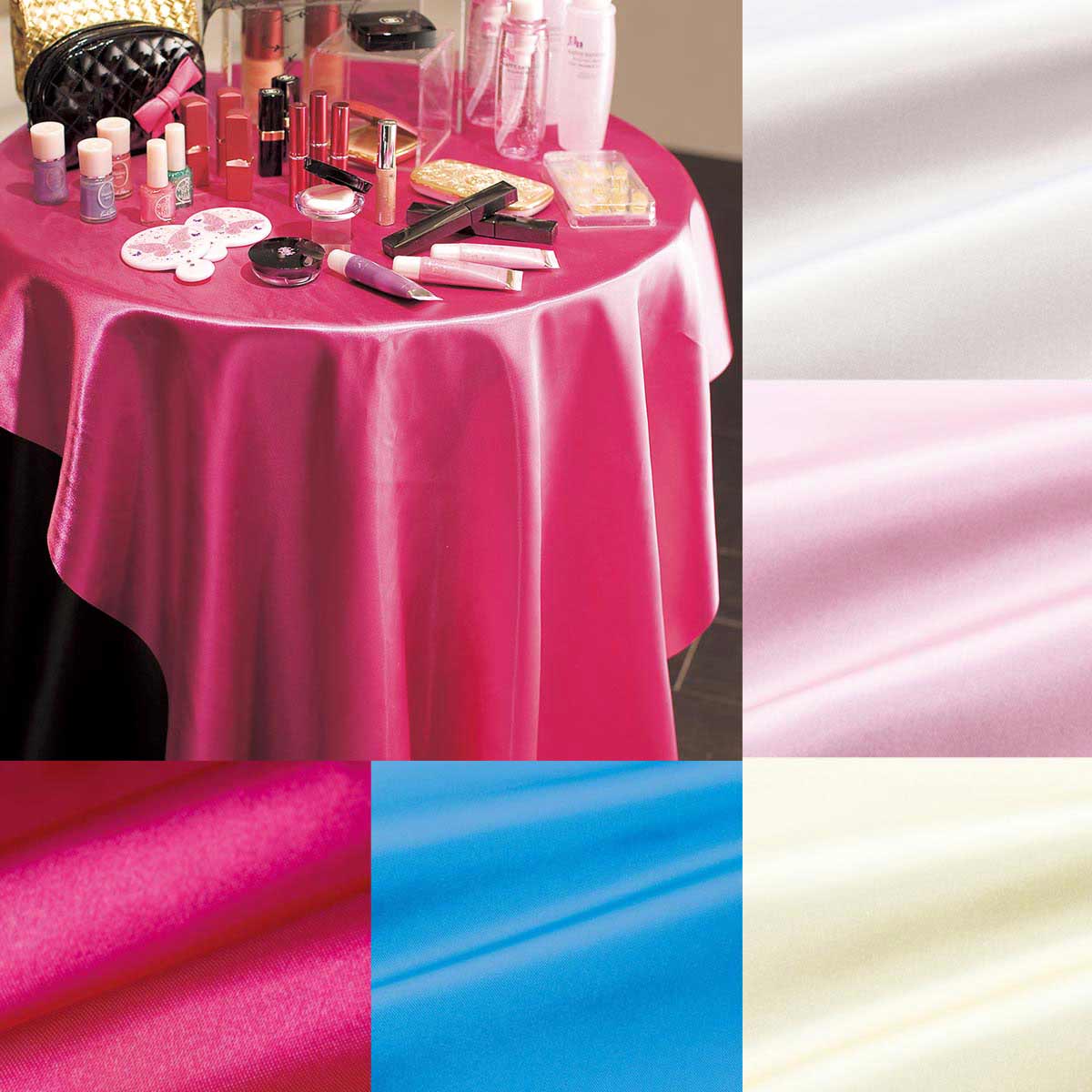 サテンシート90cm幅×2m ホワイト