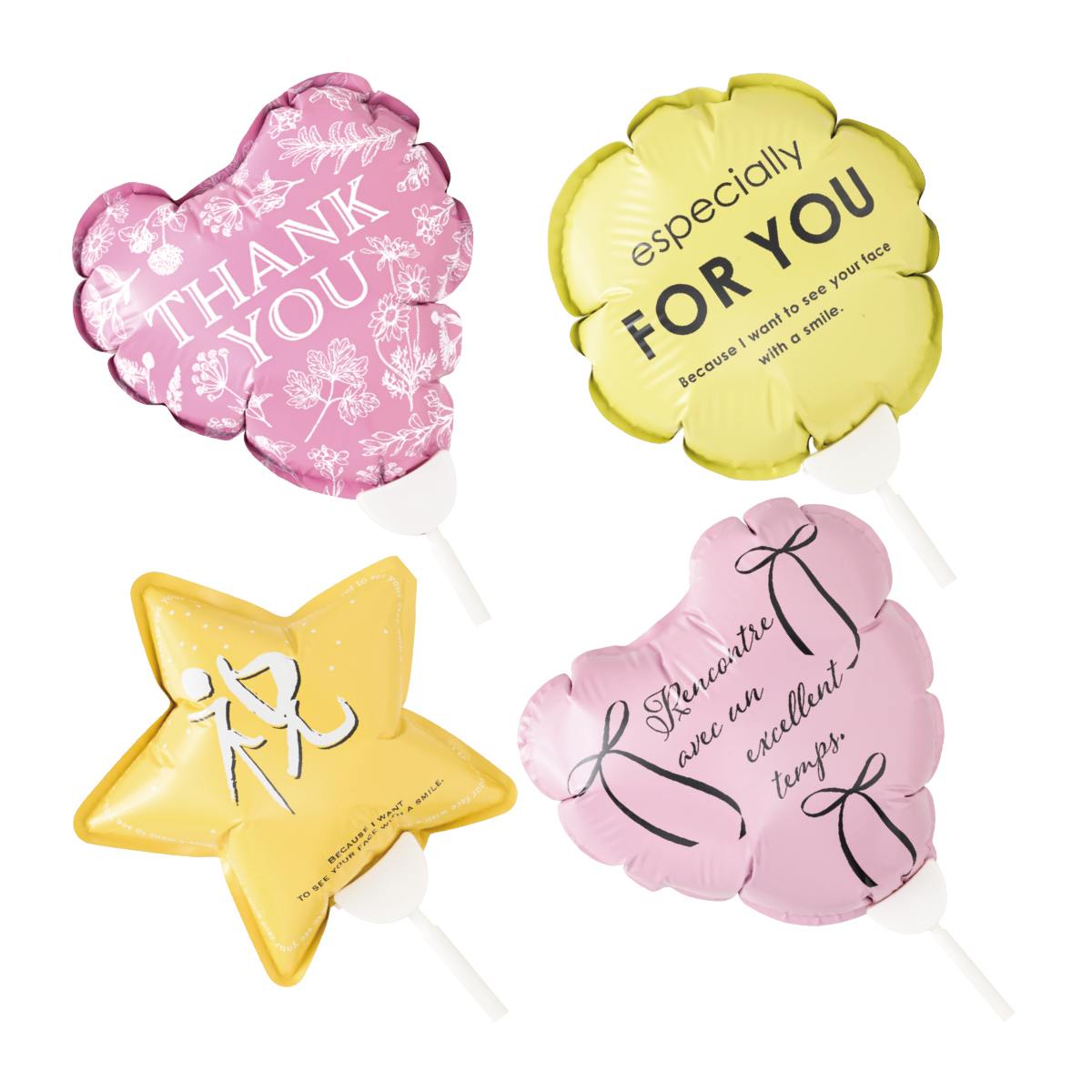 10本 バルーンピック THANK YOU