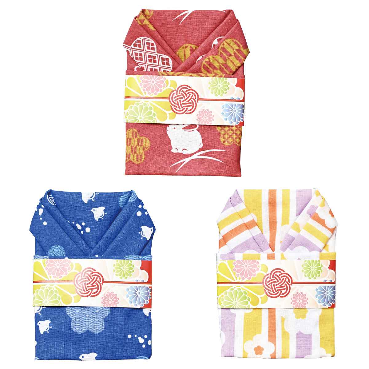 100枚 和柄 着物手ぬぐい 梅小紋うさぎ