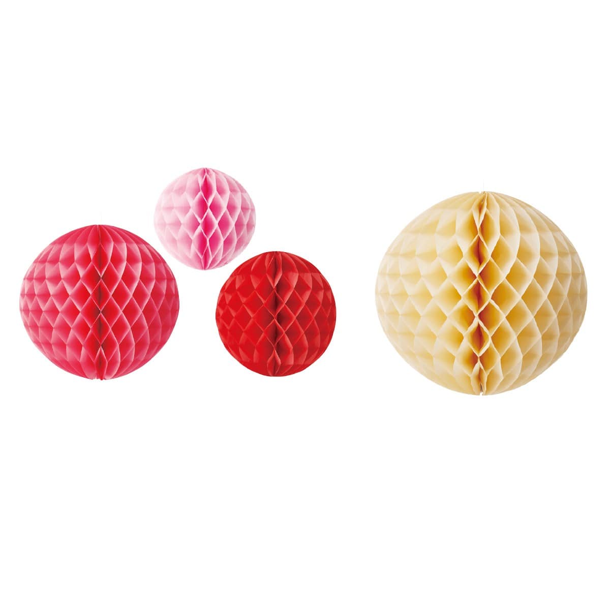 ハニカムボール ピンク 3個組