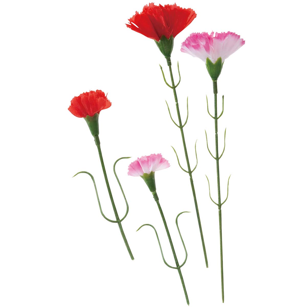 カーネーションピック 長さ10cm レッド