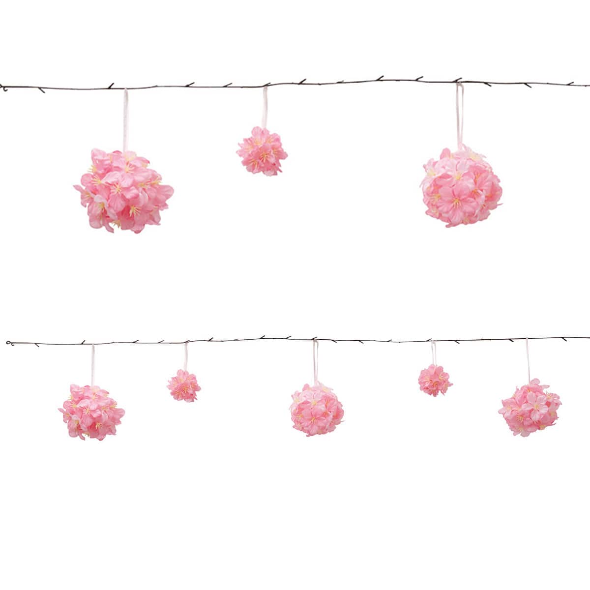 ポンポン桜ガーランド120cm (造花) 