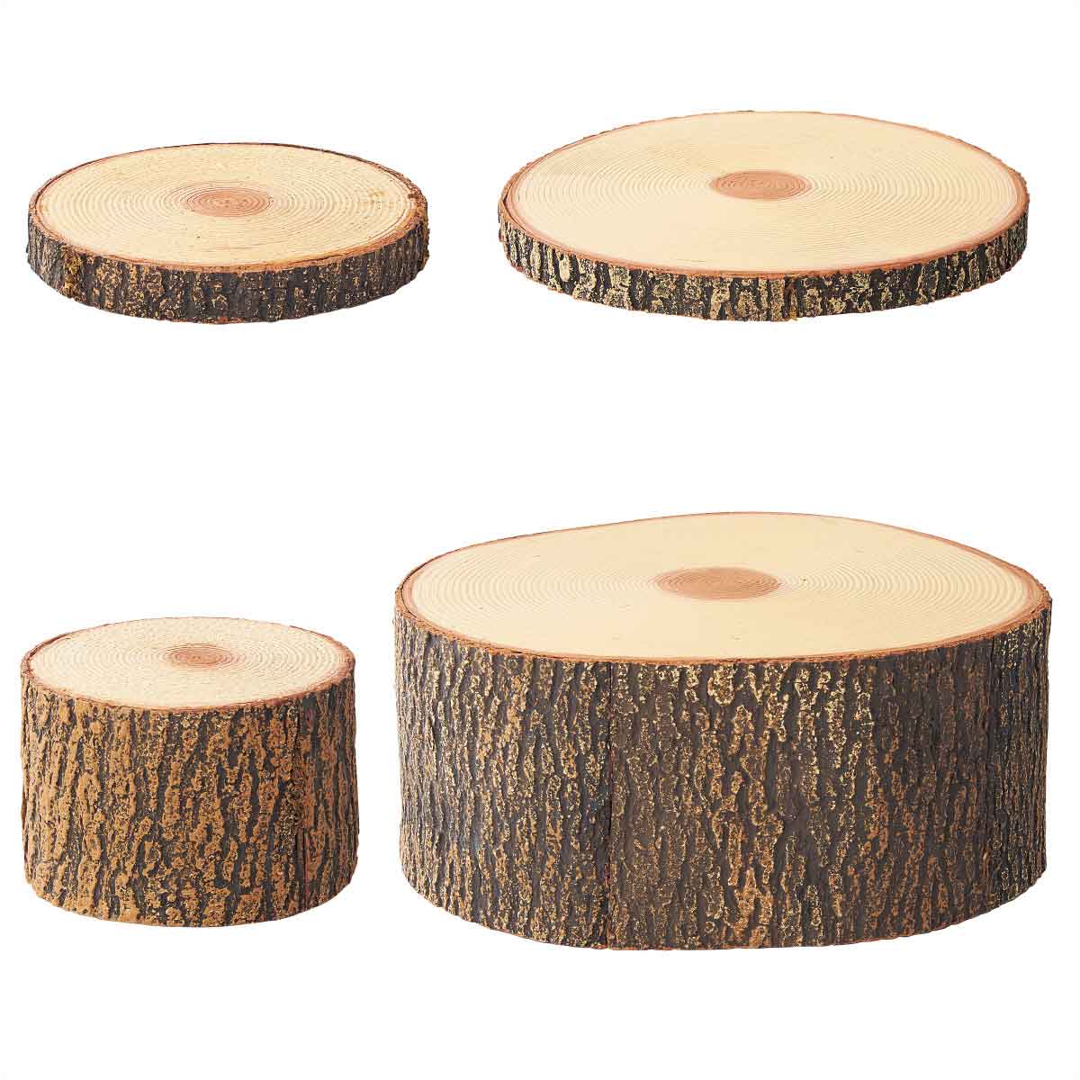 切り株オブジェ 直径18×高さ2.5cm