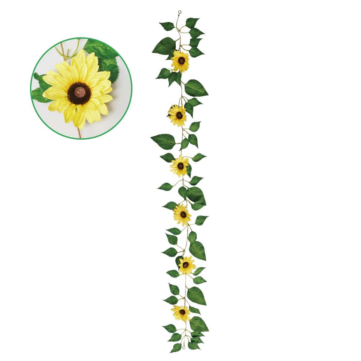 ひまわり造花ガーランド シンプル