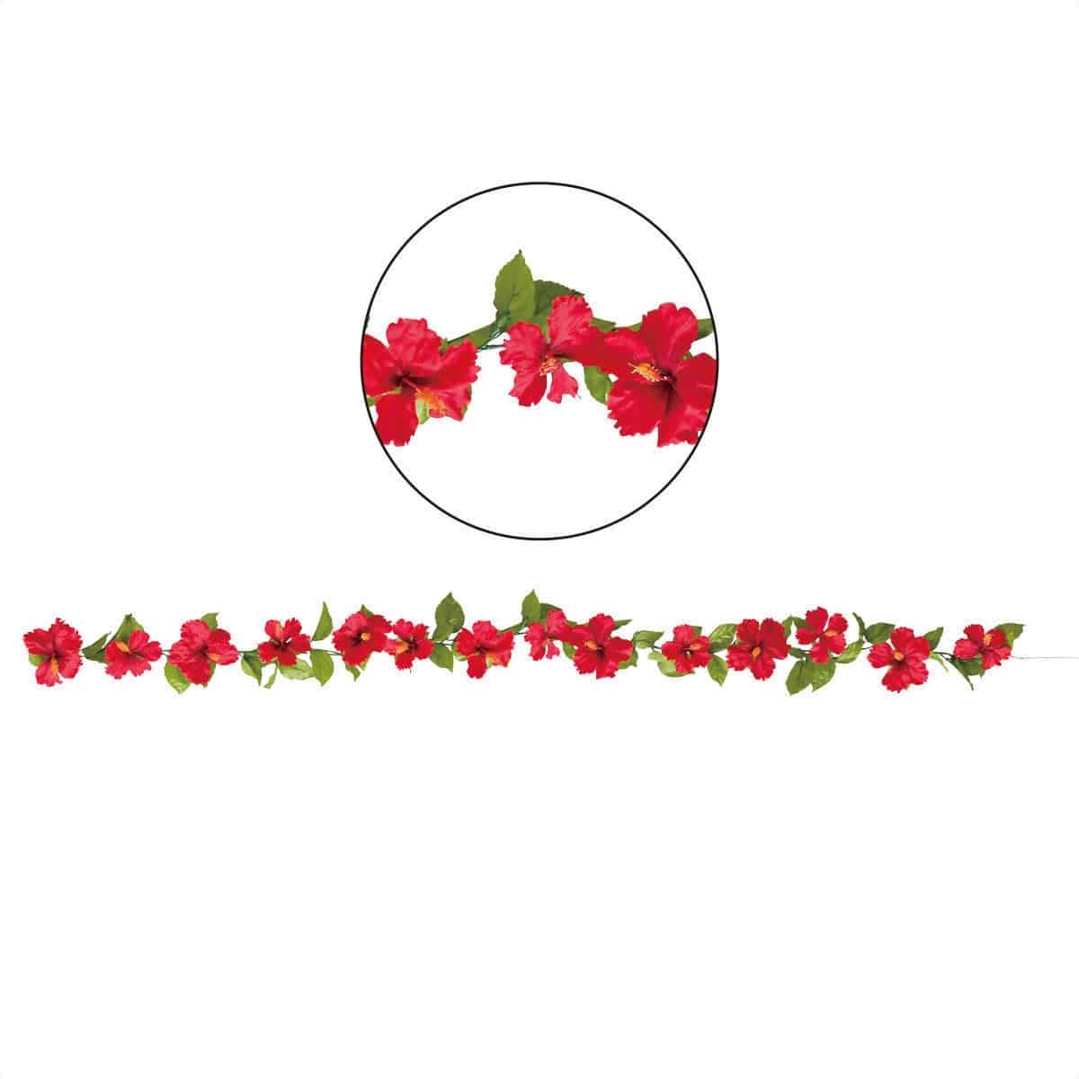 ハイビスカス造花ガーランド