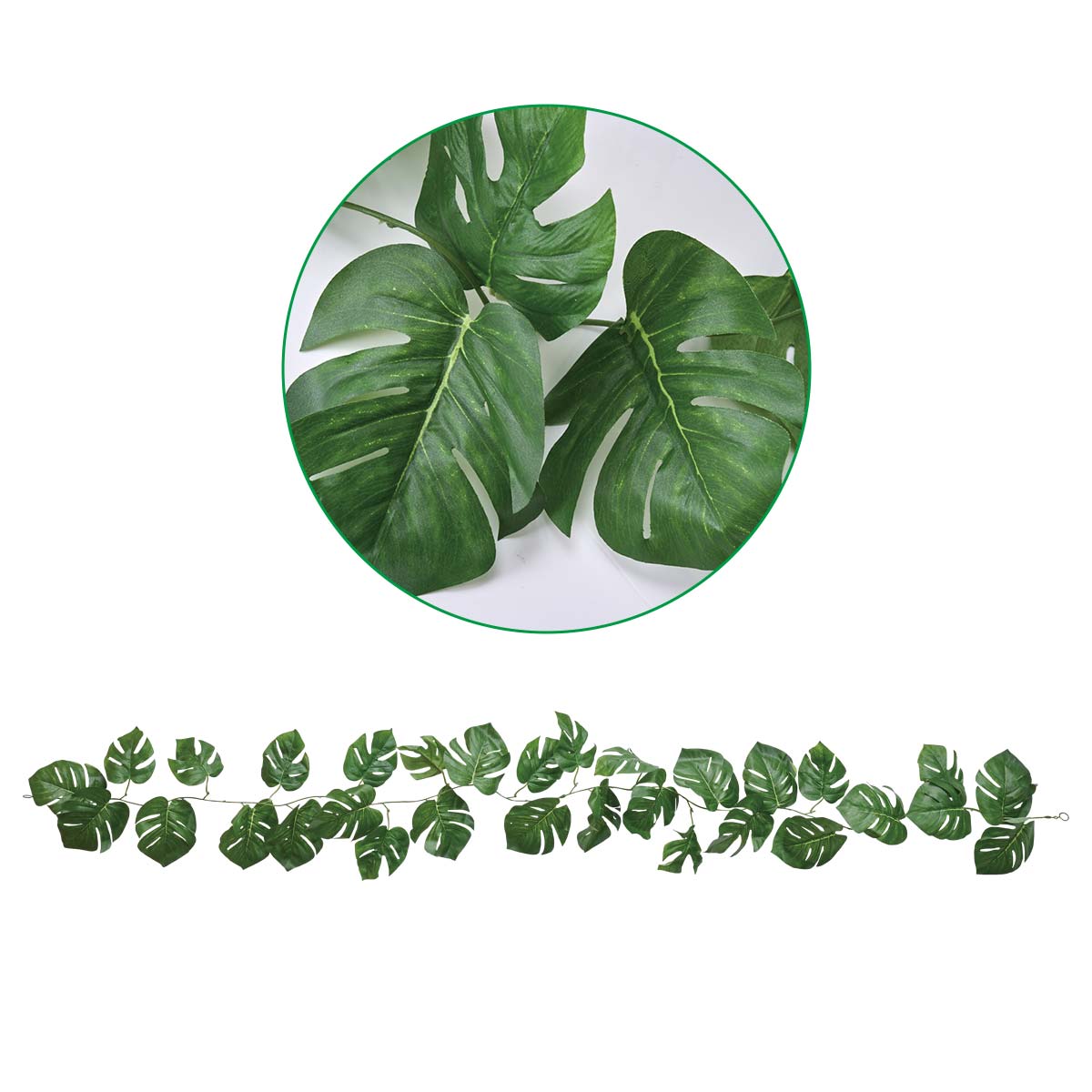 モンステラガーランド(人工樹木)