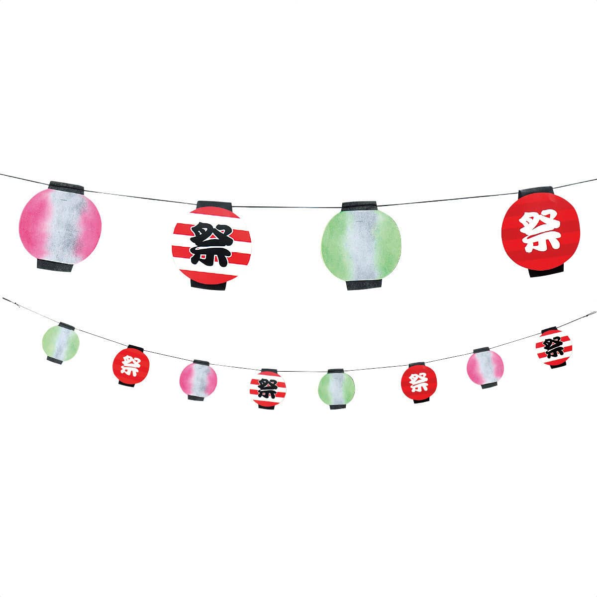 お祭り提灯バナー