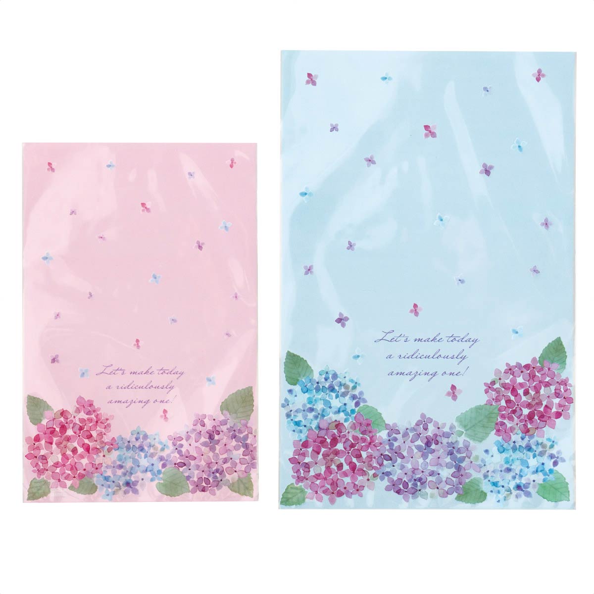 50枚 OPP袋 あじさい 幅12×高さ18cm