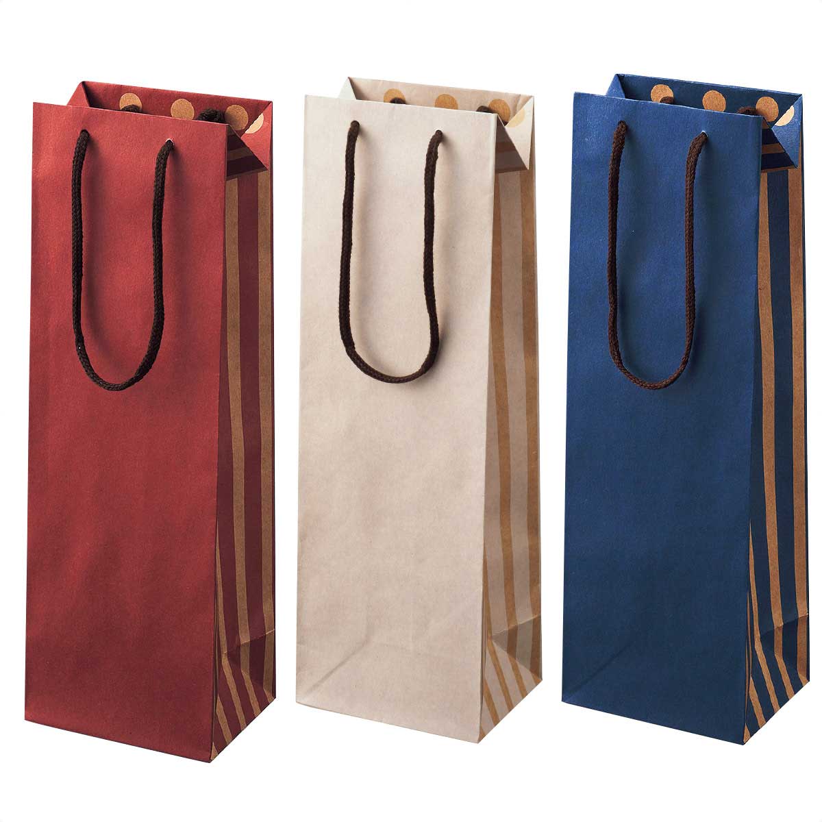 【10枚】 カラーワインバッグ ボルドー