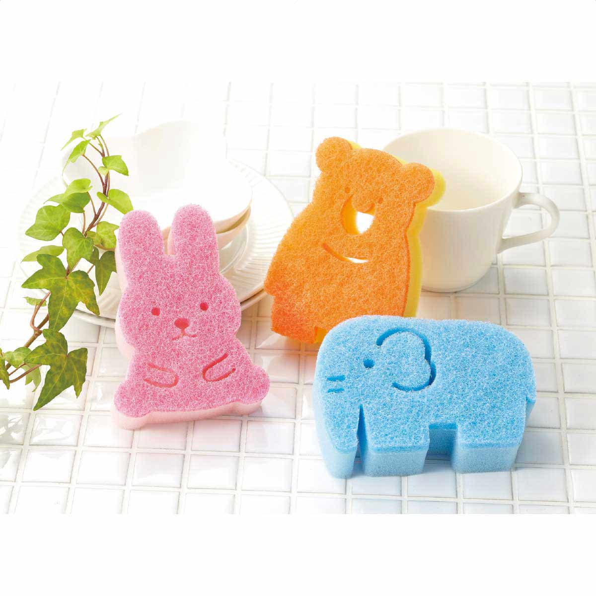 150個 アニマルキッチンスポンジ