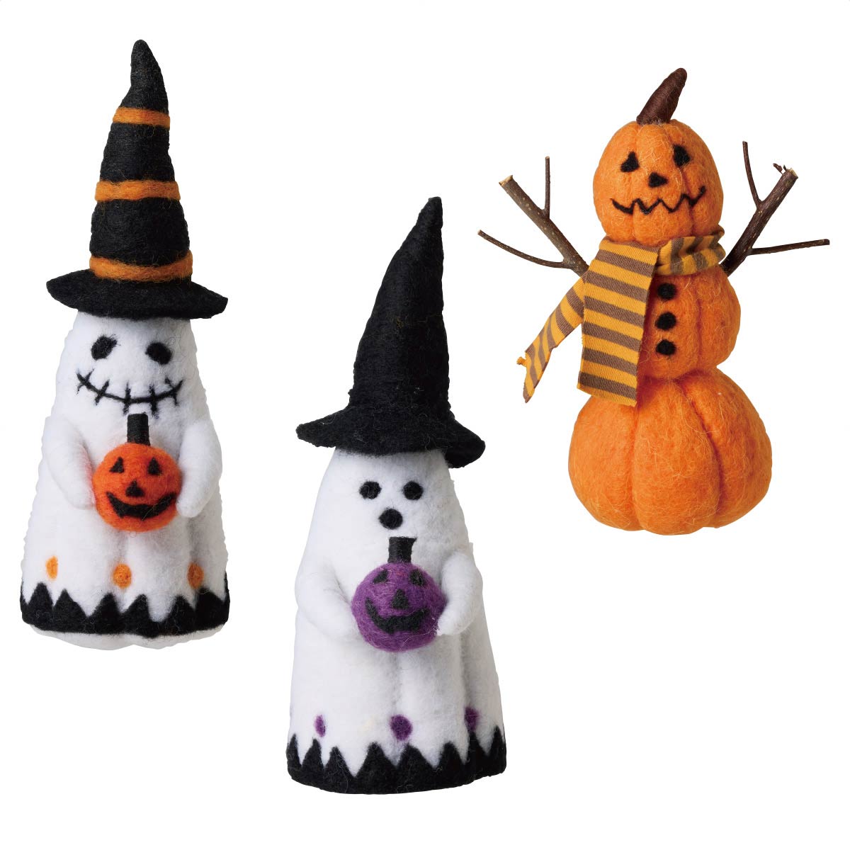 ハロウィンフェルトスタンド ゴーストオレンジ