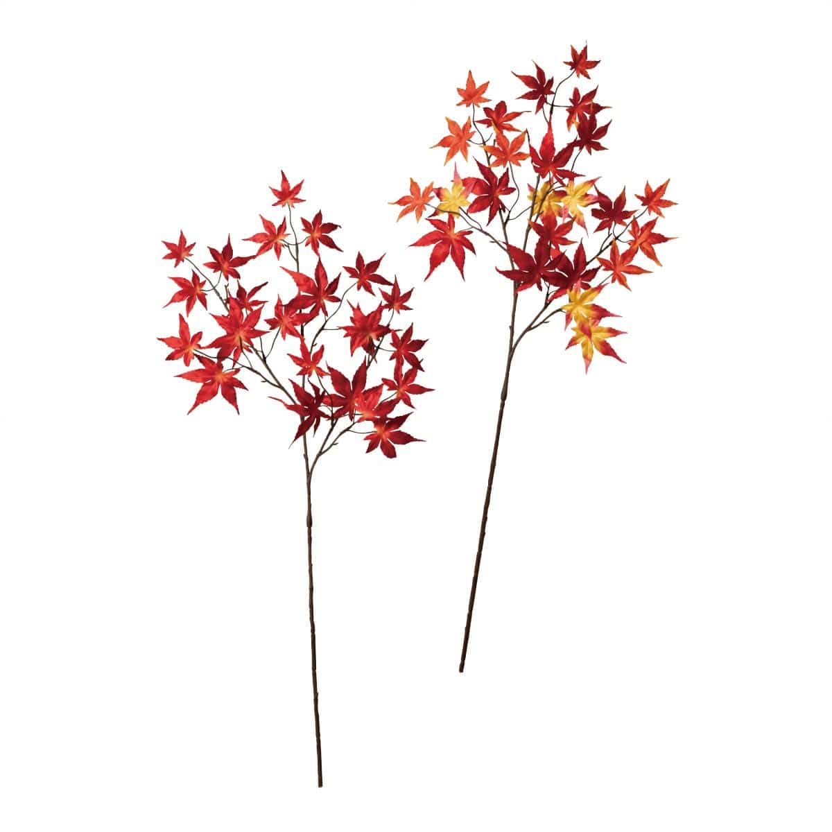 6本 紅葉造花スプレー77cm レッド