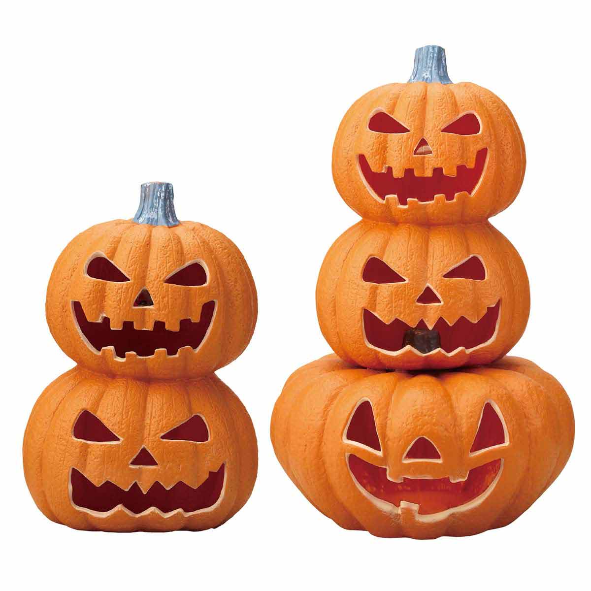 LEDパンプキンランタン 2連