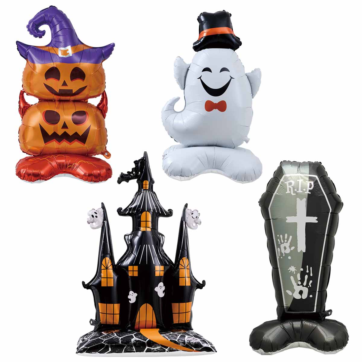 ハロウィンスタンディングバルーン ツインパンプキン