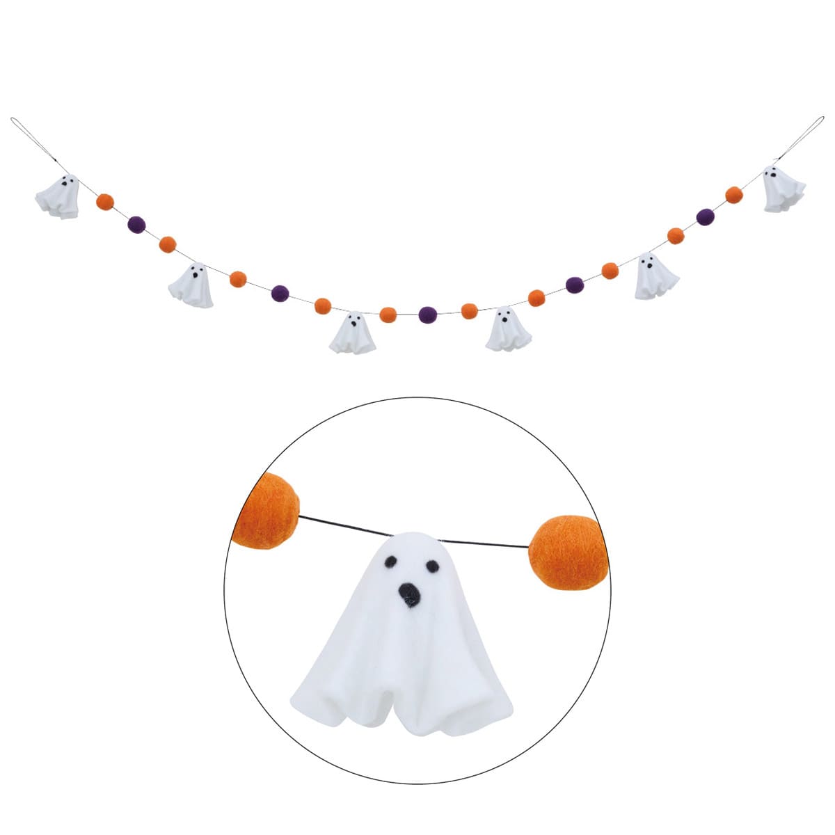 フェルトガーランド カラフルゴースト175cm