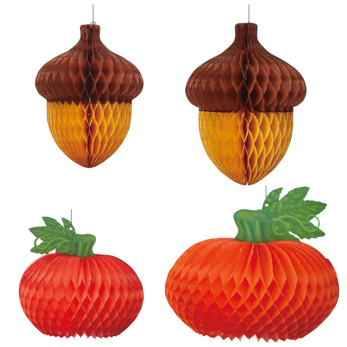 秋のハニカムハンガー ドングリ 小