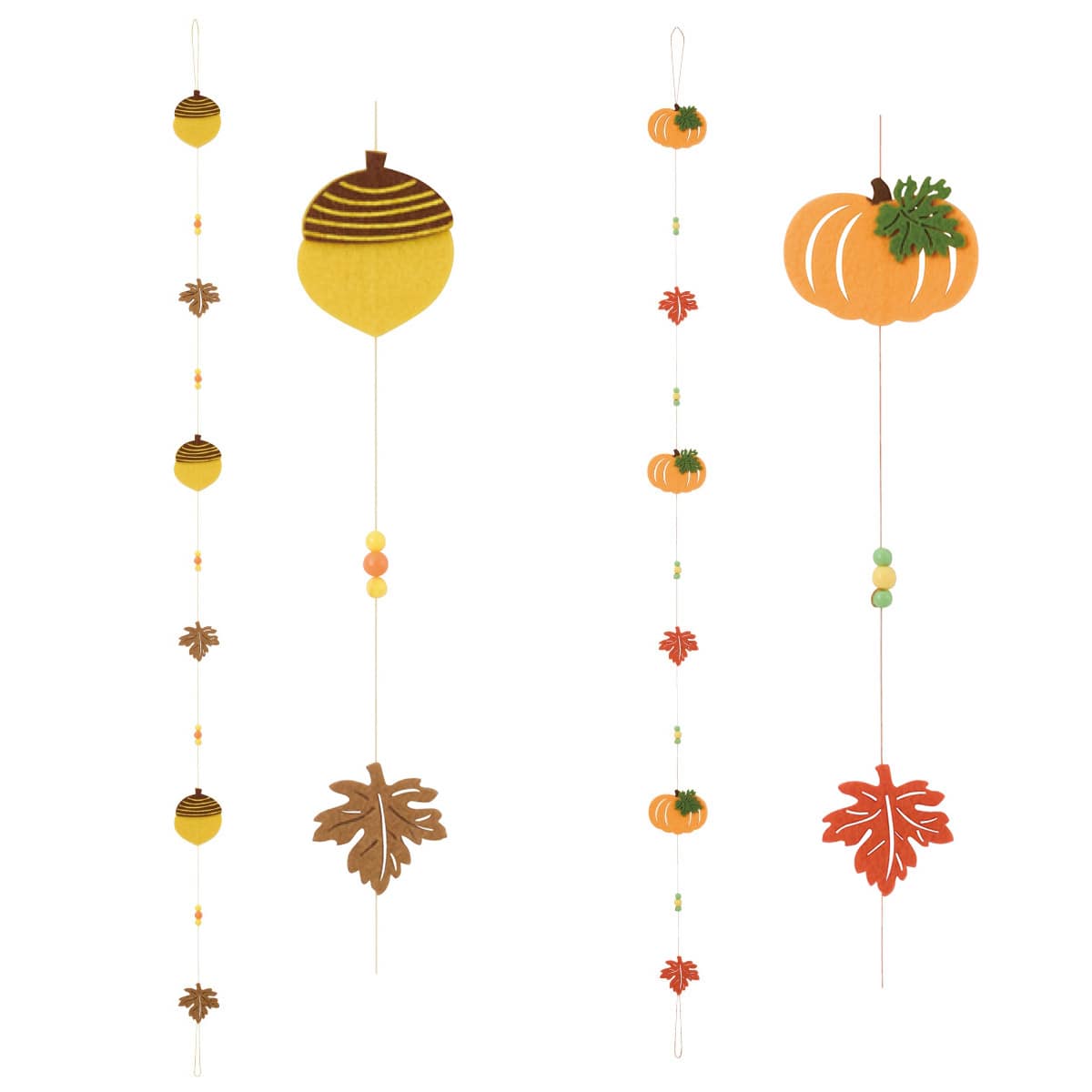 フェルトガーランドオータム120cm ドングリ