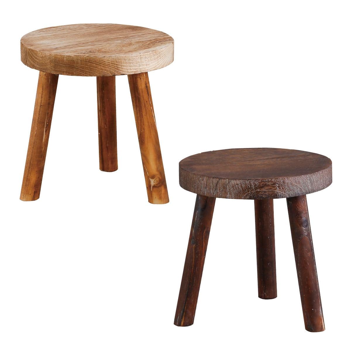 ラウンドスツール ナチュラル